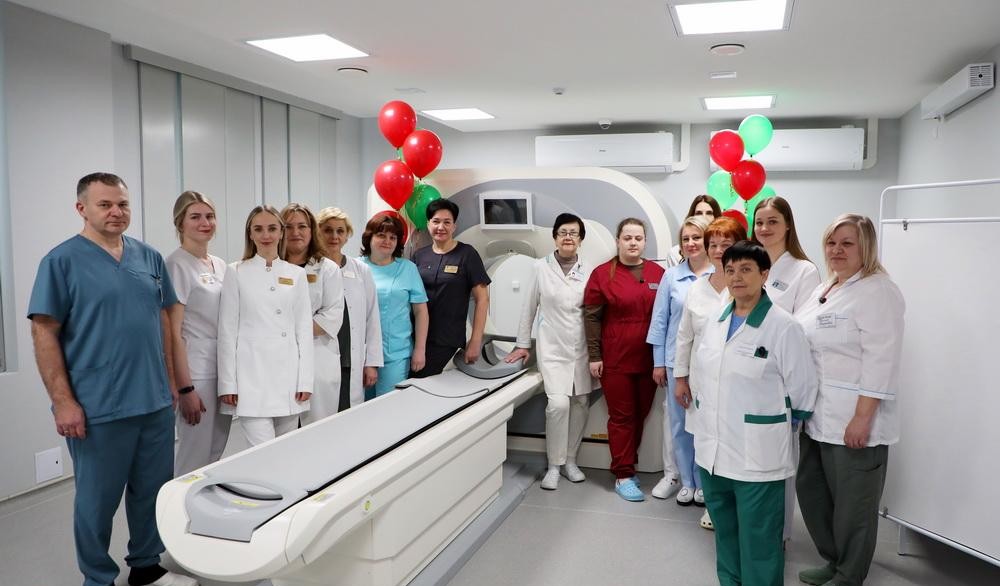 «В Щучинской центральной районной больнице торжественно открыли кабинет компьютерной томографии»