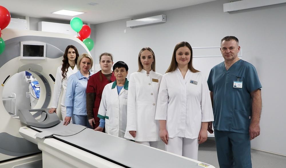 «В Щучинской центральной районной больнице торжественно открыли кабинет компьютерной томографии»
