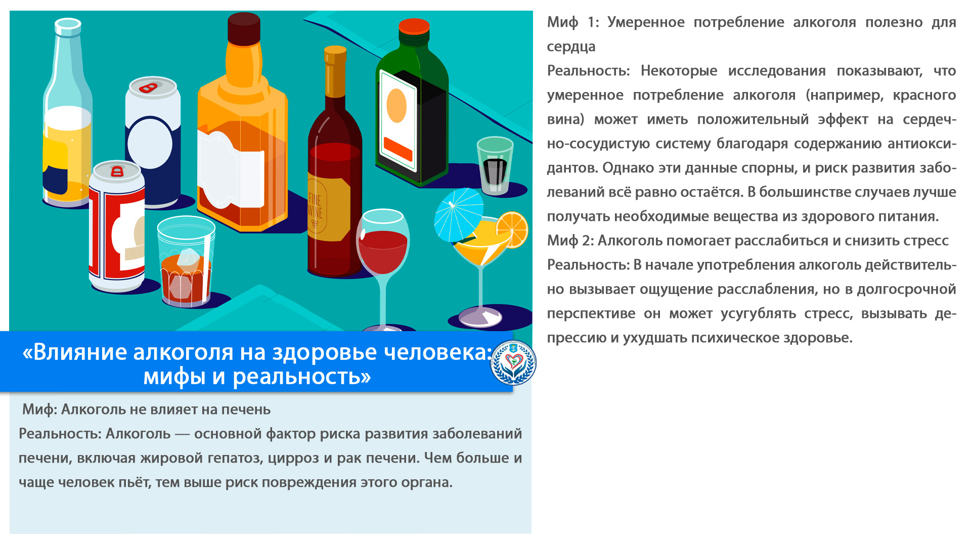 «Влияние алкоголя на здоровье человека: мифы и реальность»